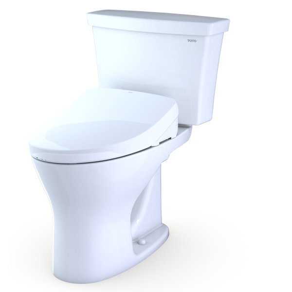 Toto DualFlush Elongated TwoPiece Toilet with High Efficiency Flush